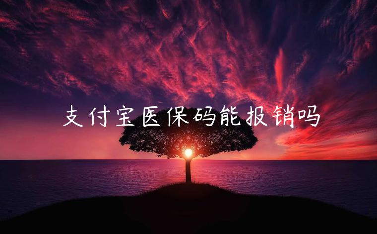 支付寶醫(yī)保碼能報銷嗎